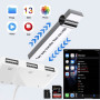 HUB Lightning 6 en 1 Lecteur Carte SD TF + 3 ports USB