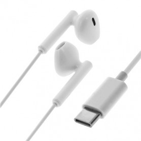 Ecouteurs Type C Huawei avec Micro Contrôle du Volume - Blanc - Vrac