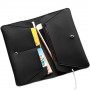 Pochette PU Cuir Multifonction Etui - Noir