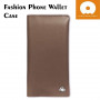 Pochette PU Cuir Multifonction Etui - Marron